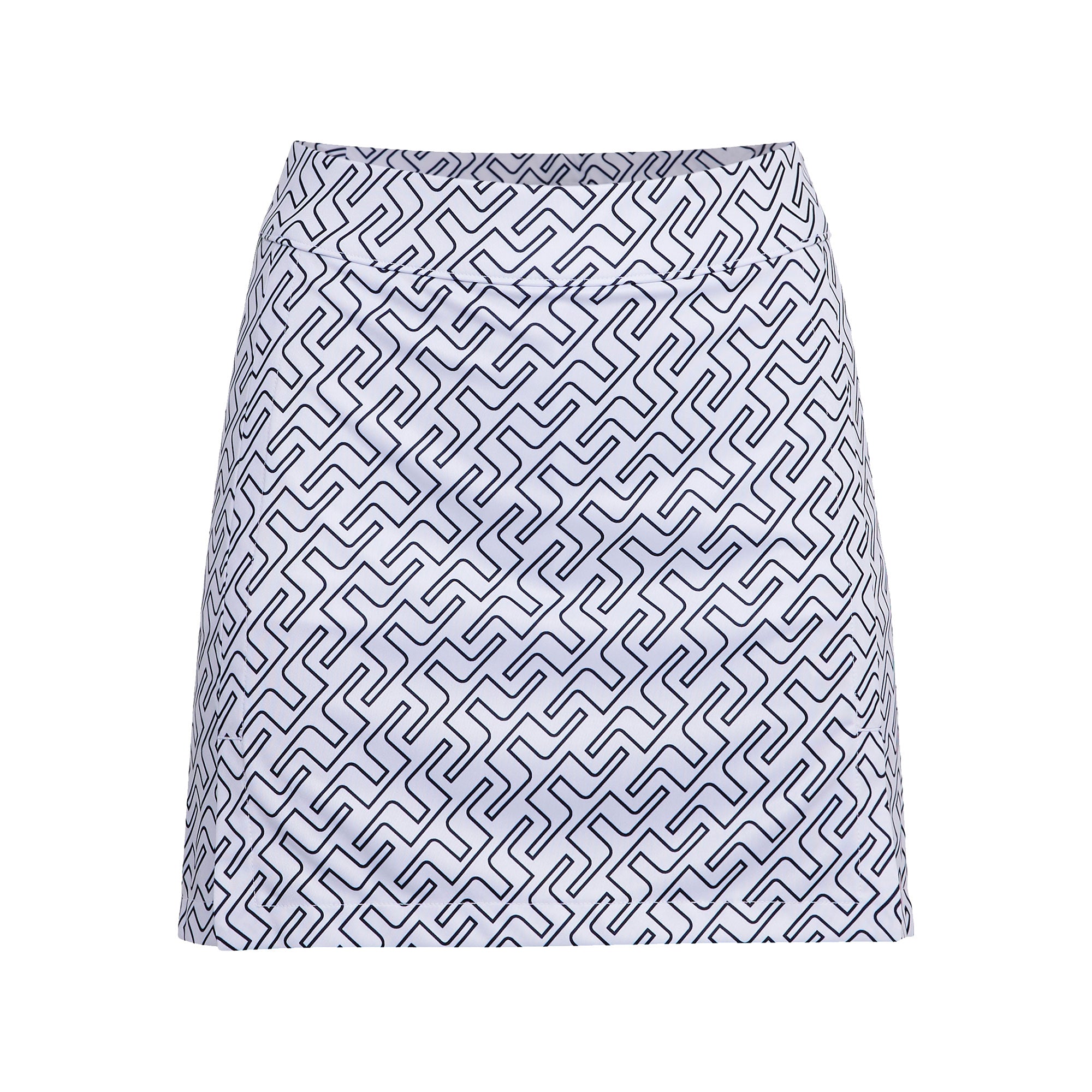 J. Lindeberg Amelie Mid Printed Women's Golf Skirt with Shorts - Stylish & Comfortable for Golf, Tennis & Casual Wear