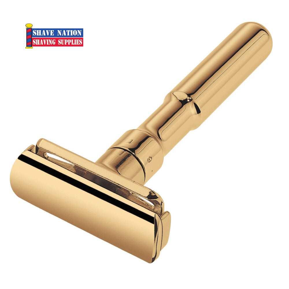 Merkur Futur Adjustable Safety Razor for Men - Premium Stainless Steel Shaving Razor with 6 Settings - Perfect for Wet Shaving & Beard Grooming at Home or Travel