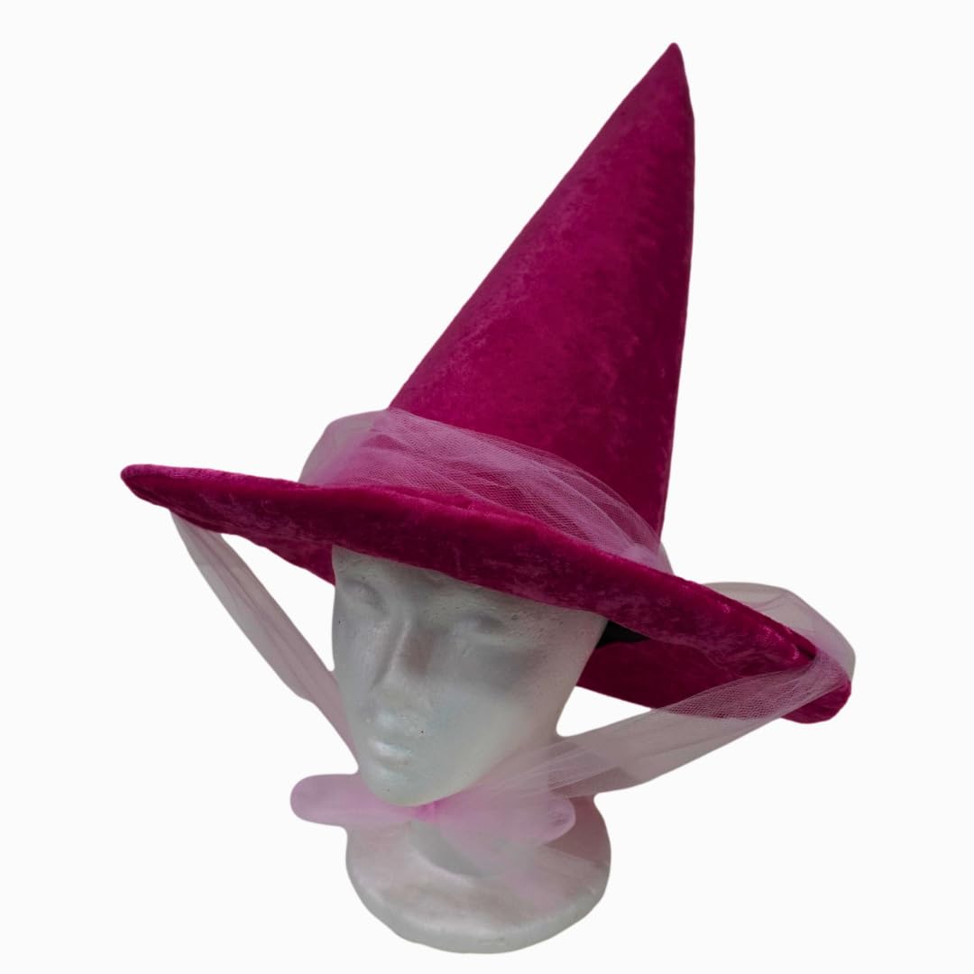 Sleeping Beauty Good Fairy Hats Set of 3 - Flora Pink, Merryweather Blue & Fauna Green | Disney Costume Accessories for Cosplay, Halloween & Themed Parties