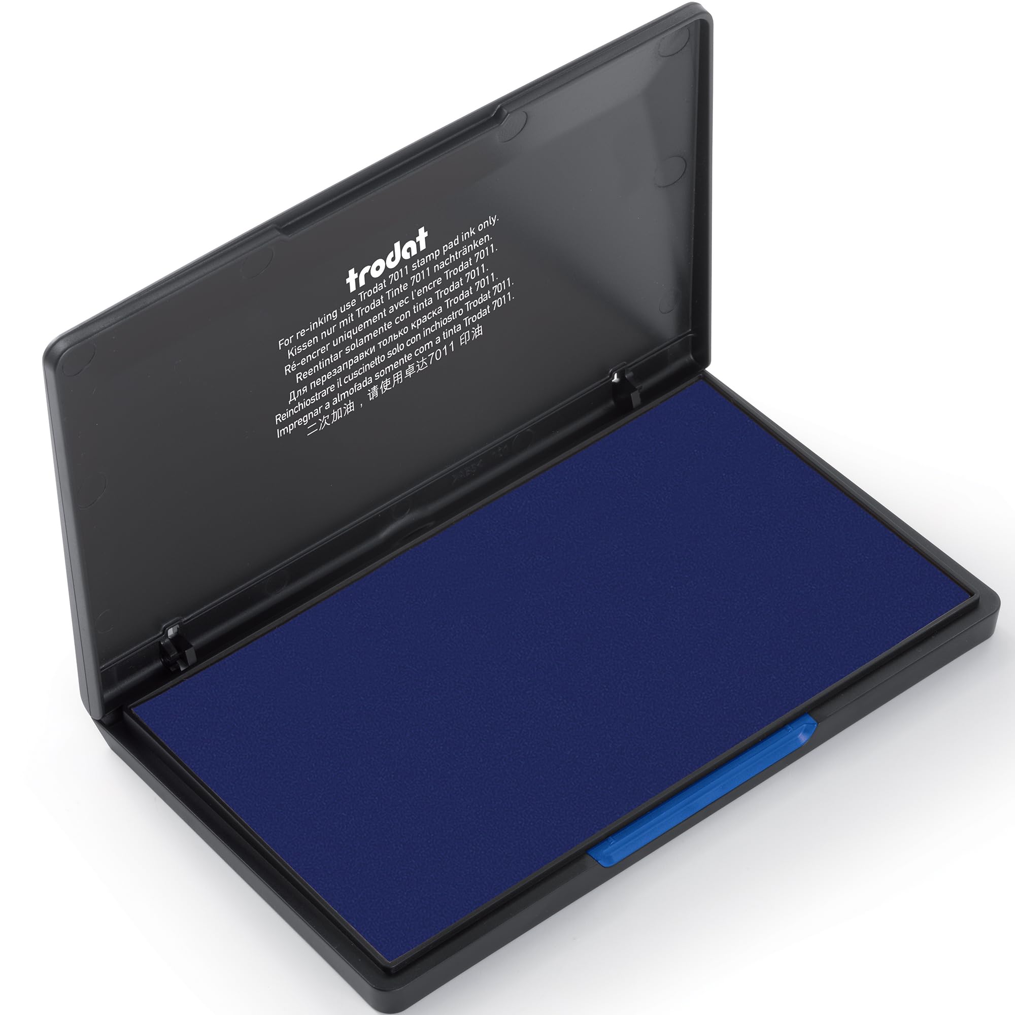 Trodat 9053 Blue Ink Stamp Pad for Business - Self-Inking Stamp Refill, Professional Office Supplies for Documents, Contracts & Paperwork
