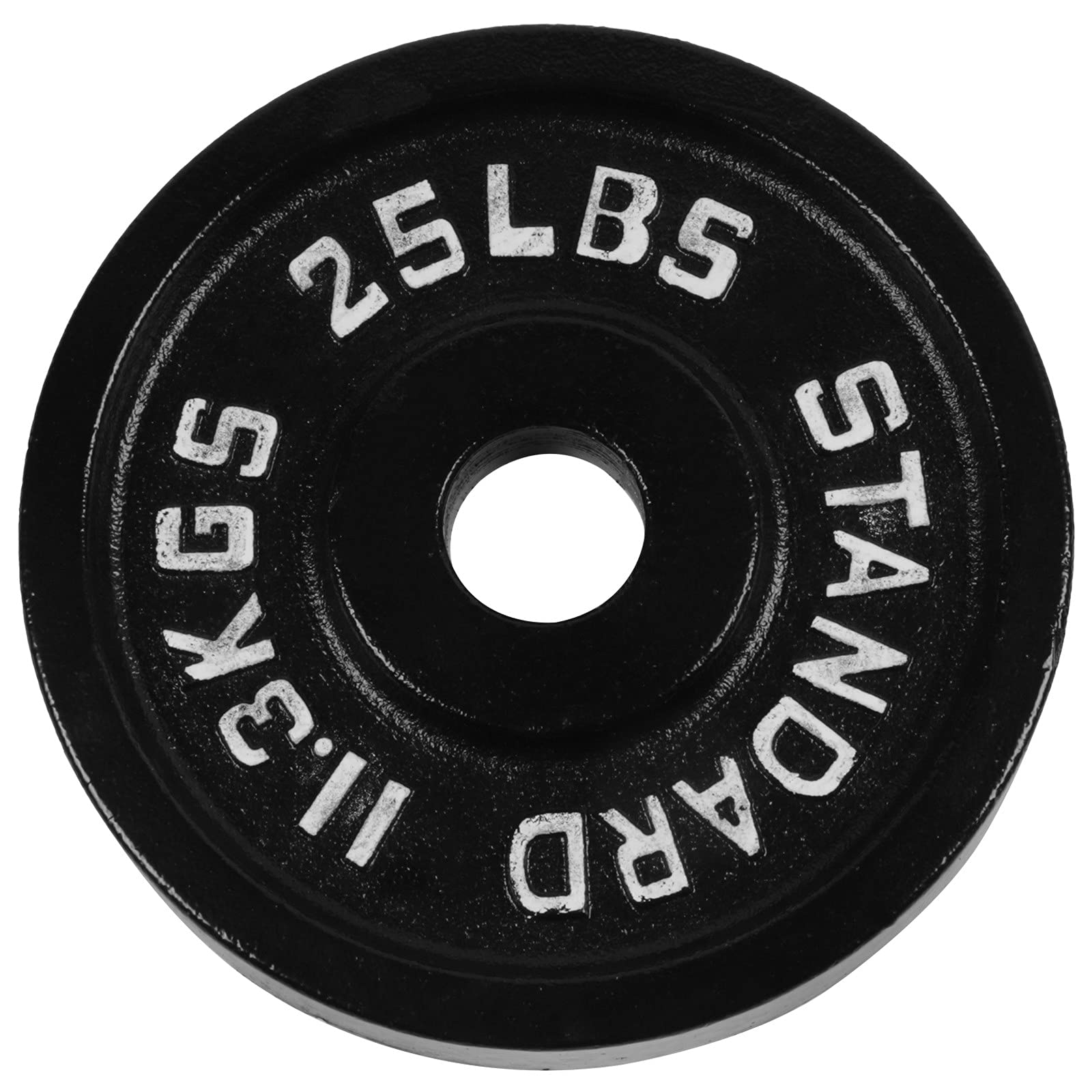 25LB Cast Iron Bumper Plate - Olympic Weight Plate with Steel Insert for Home Gym, CrossFit & Strength Training - Perfect for Deadlifts, Squats & Powerlifting
