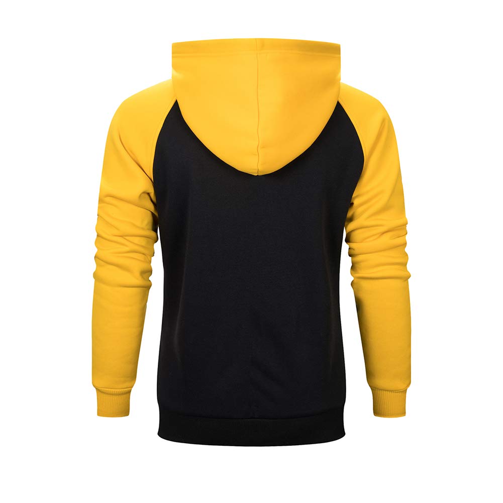 TOLOER Men's Fleece Pullover Hoodie with Kangaroo Pockets - Soft Long Sleeve Sweatshirt for Casual Wear, Outdoor Activities & Lounge Comfort