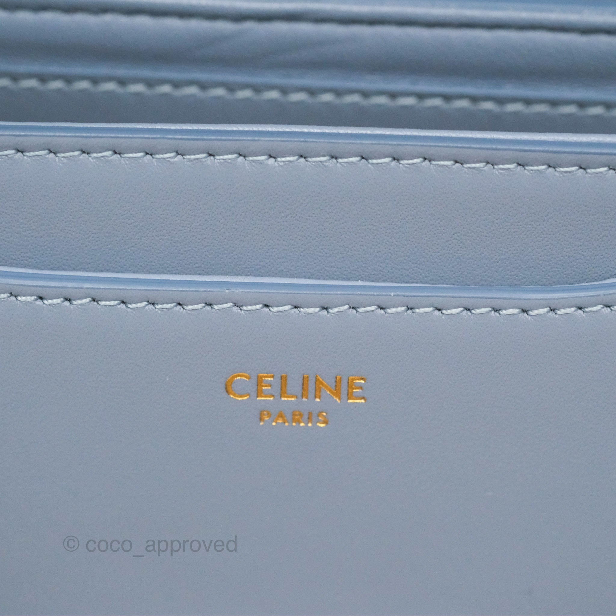 Celine Small Besace 16 Crossbody Bag in Arctic Blue Natural Calfskin Leather - Perfect for Everyday Use, Work & Travel