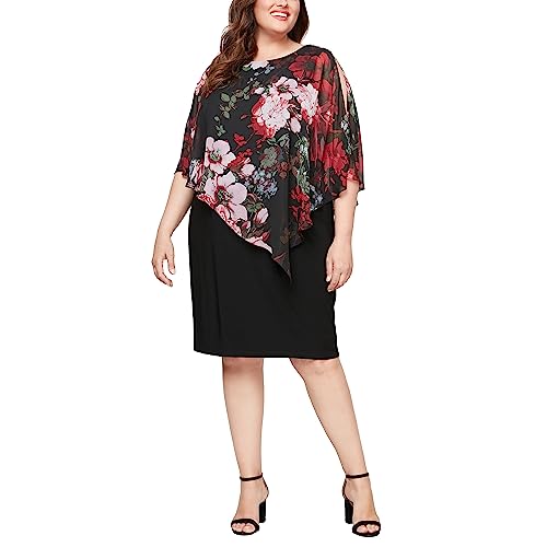 Black Red Floral
