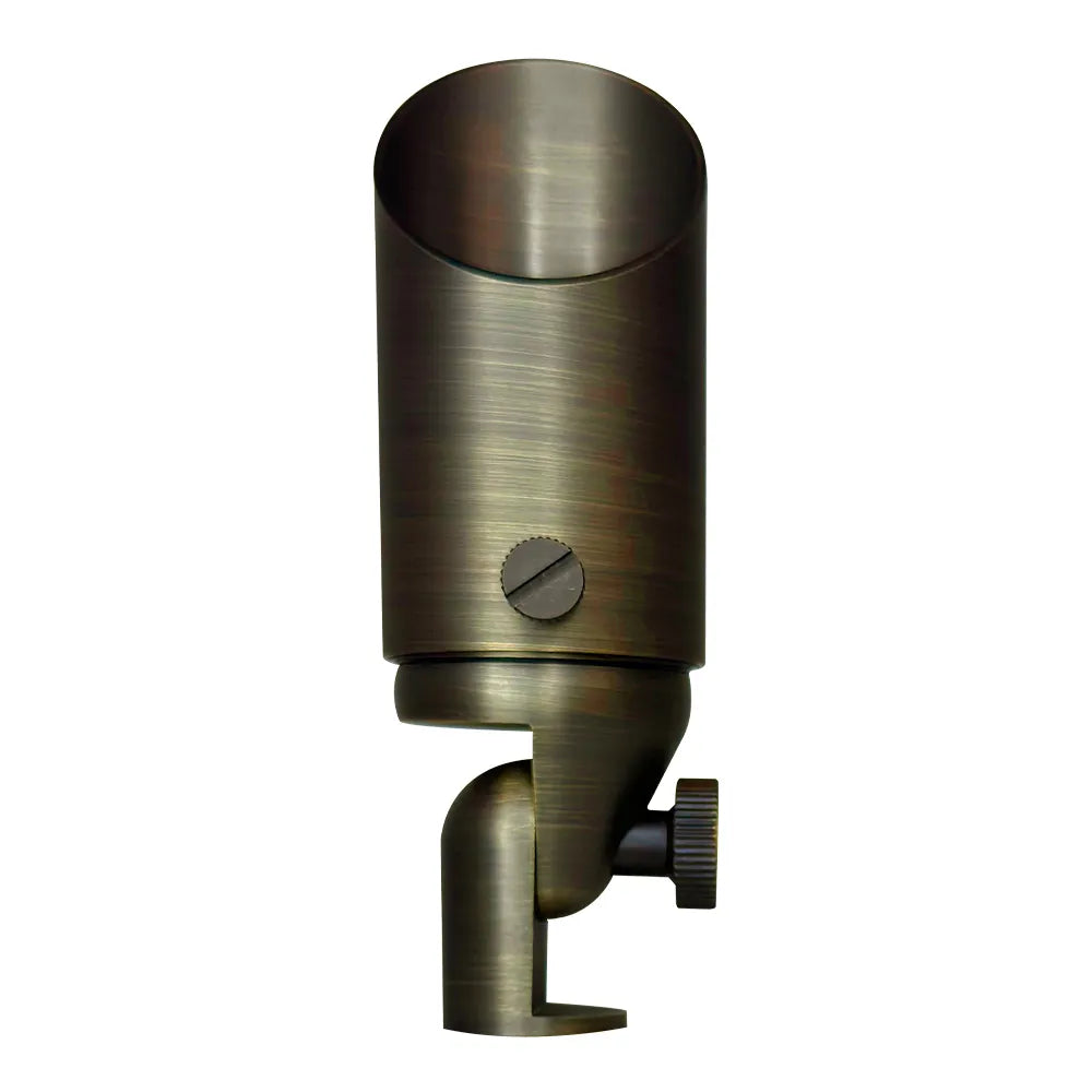 8W 3000K Warm White Integrated LED Brass Spot Light - Low Voltage Small Directional Bullet Light for Home, Garden, and Accent Lighting | SPB10