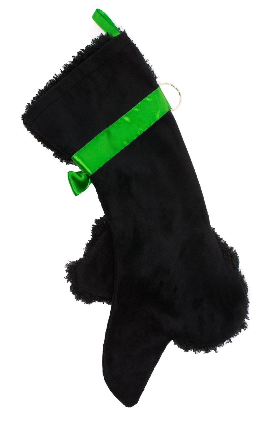 Black Poodle Christmas Stocking for Dogs - Festive Holiday Pet Stocking with Cute Dog Design - Perfect for Christmas Decorations & Pet Gifts