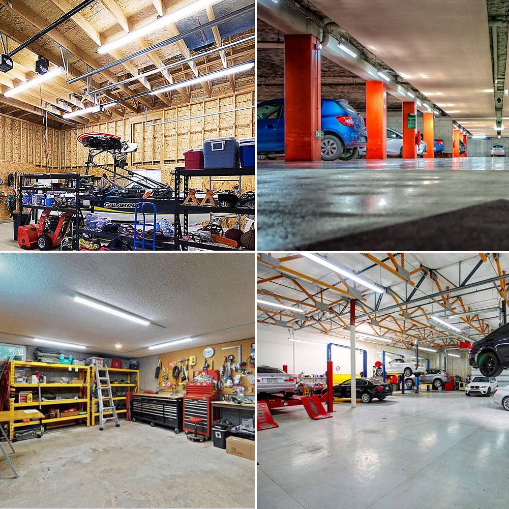 CNSUNWAY 8FT LED Bulbs - 45W 5400LM Super Bright Daylight 5000K - T8 T10 T12 LED Tube Lights with Frosted Cover - Ballast Bypass Fluorescent Replacement (25 Pack) - Perfect for Offices, Warehouses & Garages