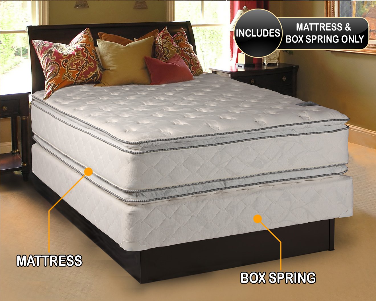 Princess Plush PillowTop Mattress Set - Orthopedic Support for Better Sleep