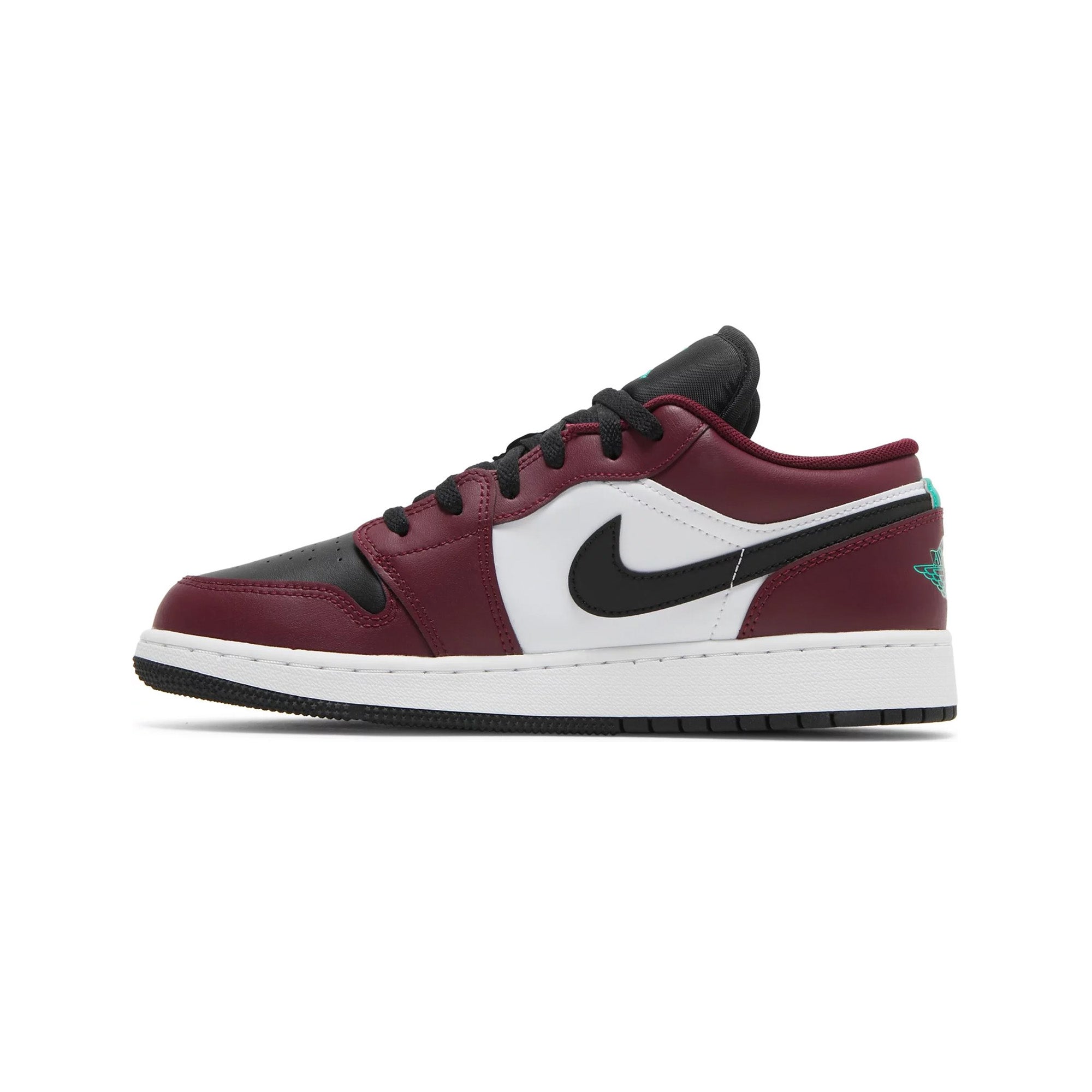 Air Jordan 1 Low SE 'Dark Beetroot Roma Green' GS Sneakers for Women & Girls - 2021 Retro Basketball Shoes - Perfect for Casual Wear, Street Style & Sports