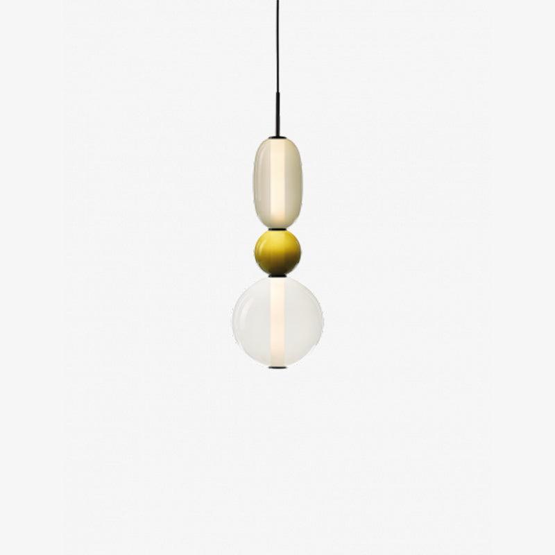 Stylish Candied Glass Pendant Light Set - Modern Hanging Fixture for Dining Room, Kitchen Island & Bedroom Decor
