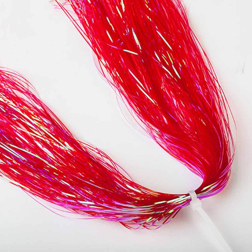 Hedron Dyed Pearl Flashabou Magnum - Premium Fishing Lure Material for Fly Tying & Bass Fishing Accessories - Perfect for Streamers, Jigs, and Saltwater Flies