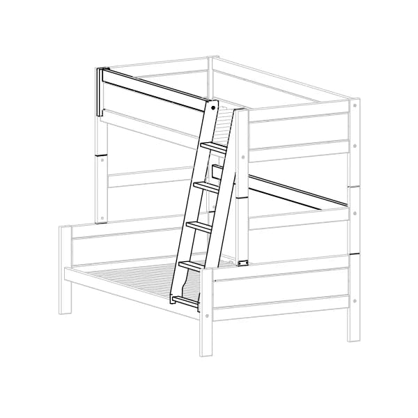 Sturdy Ladder & Replacement Parts for Kids Bunk Beds - Safe Climbing Accessories for Children's Bedroom & Dorm Room