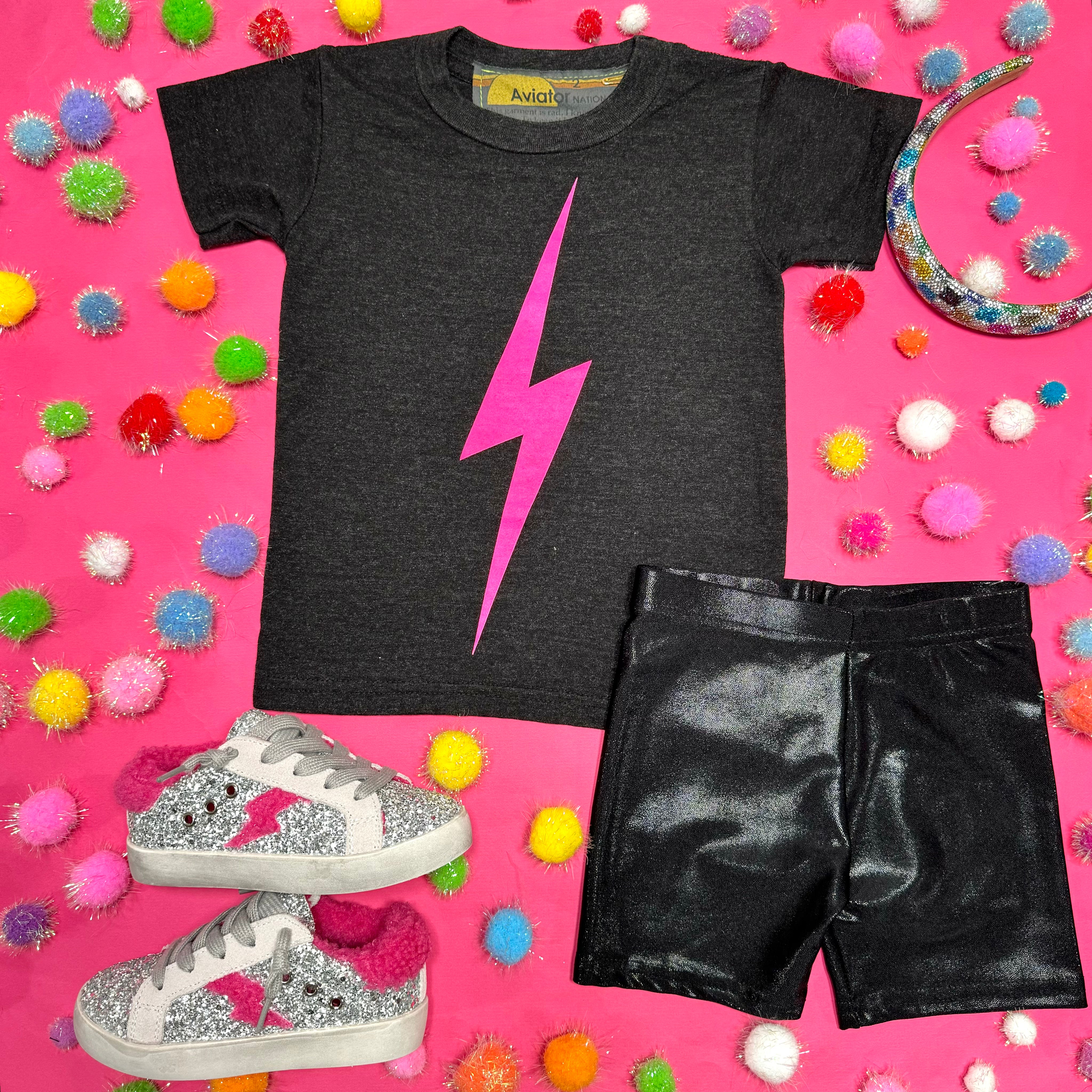 NEON BOLT TSHIRT - Trendy Graphic Tee for Men & Women | Bold Lightning Design | Soft Cotton Comfort | Perfect for Concerts, Streetwear & Casual Outfits