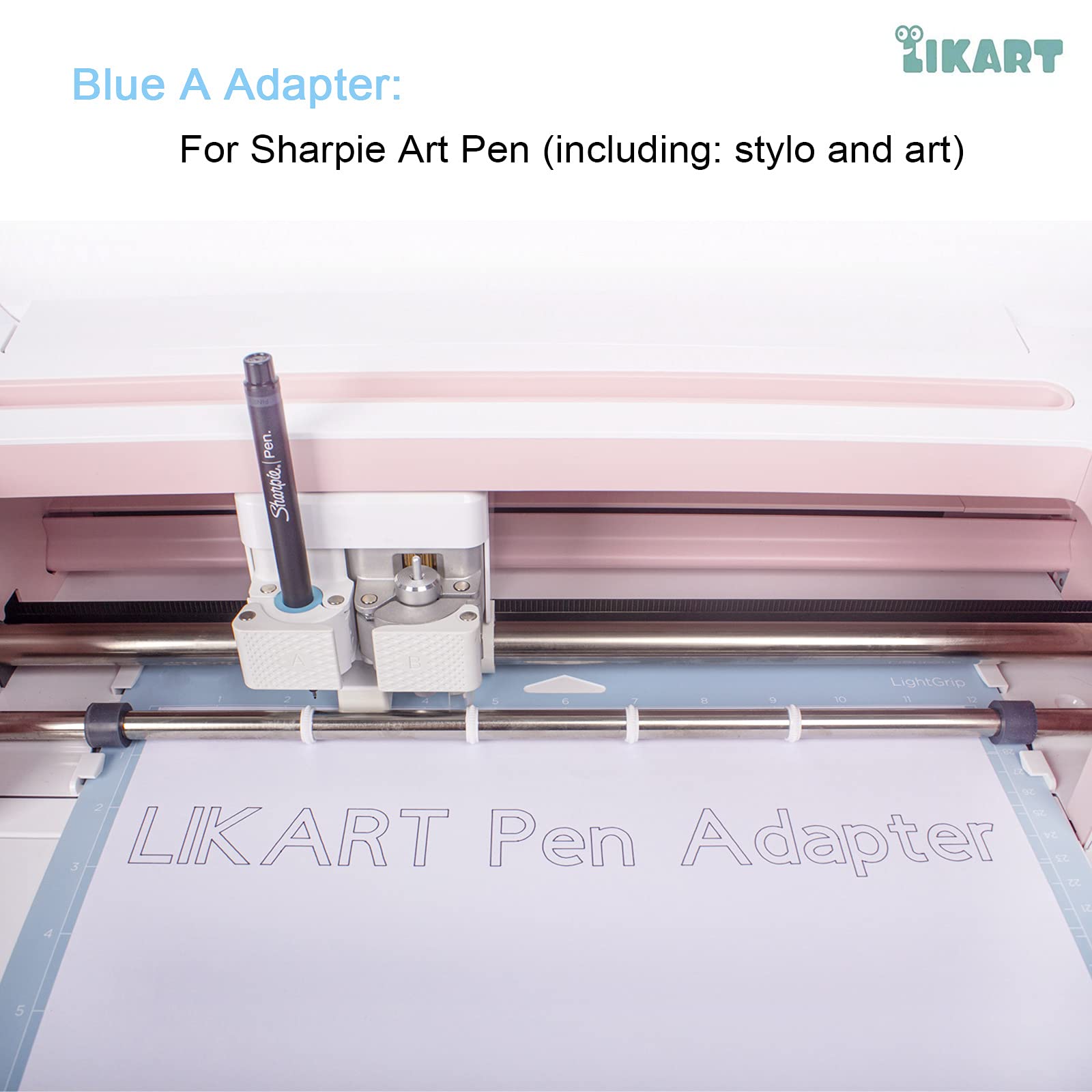 6 Pack Fine Point (0.4mm) Pen Adapter Set for Cricut Maker 3/Maker/Explore 3/Air 2/Air - Compatible with Sharpie Permanent & Felt Tip Markers - Perfect for DIY Crafts, Vinyl Cutting & Scrapbooking Projects