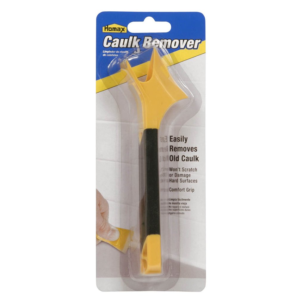 Homax 41072058551 Caulk Remover Tool - Yellow & Black for Easy Sealant Removal | Perfect for Bathroom, Kitchen & Home Renovation Projects