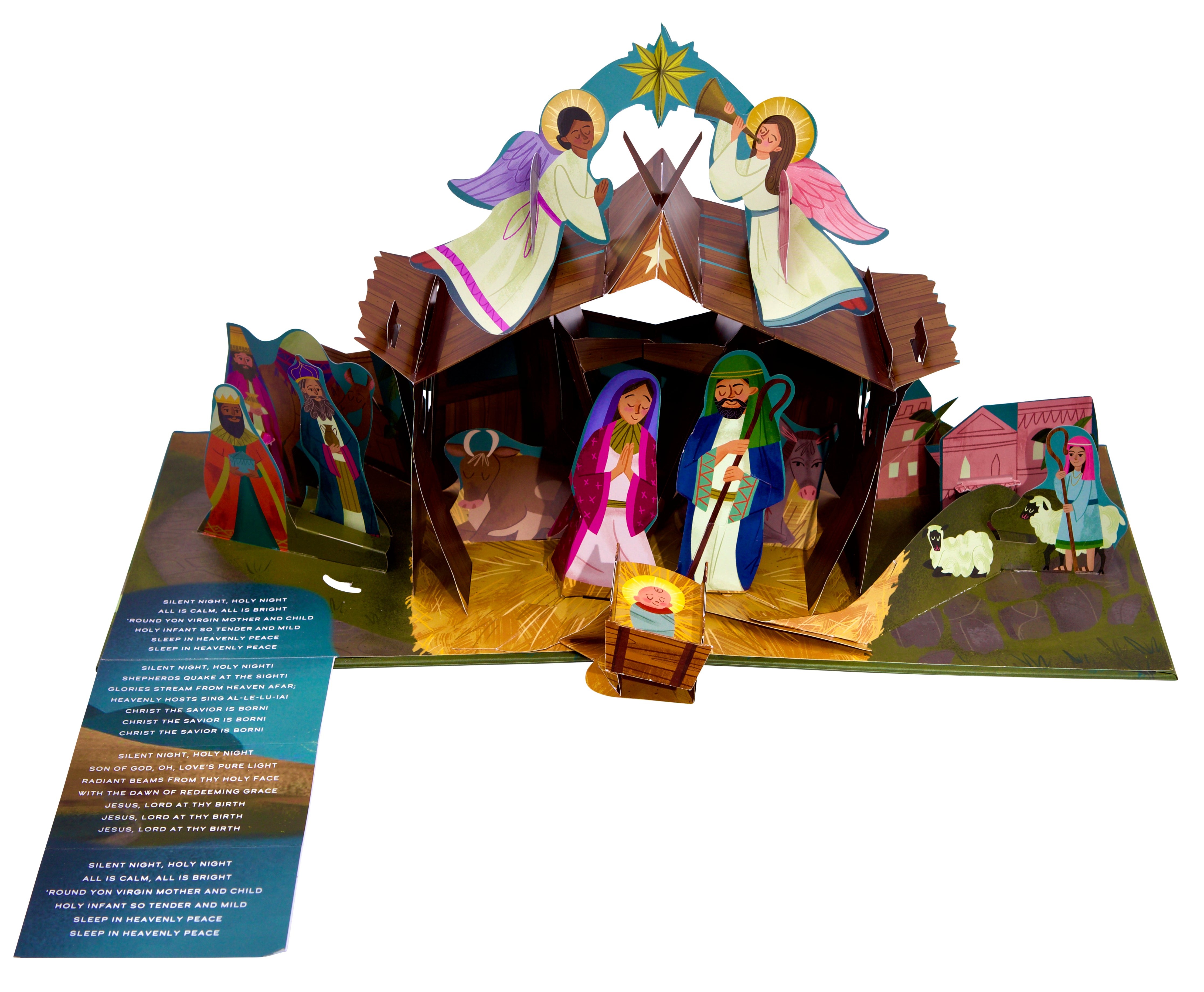Nativity Scene Set - Handcrafted Christmas Manger Display with Holy Family Figurines for Holiday Home Decor and Gift Giving