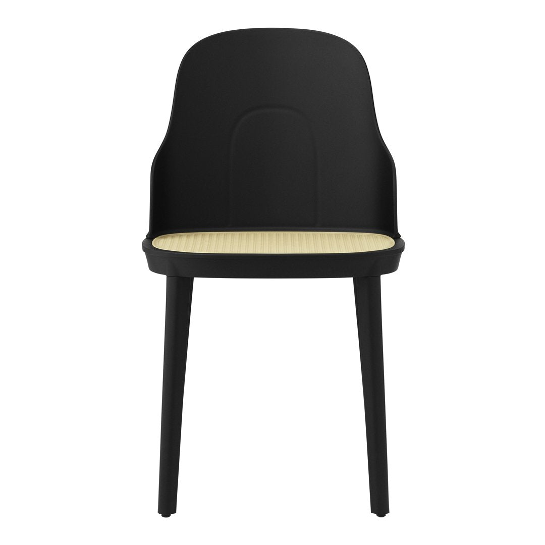 Allez Modern Dining Chair with Wicker Seat - Comfortable Rattan Accent Chair for Kitchen, Dining Room, or Patio - Perfect for Indoor and Outdoor Use