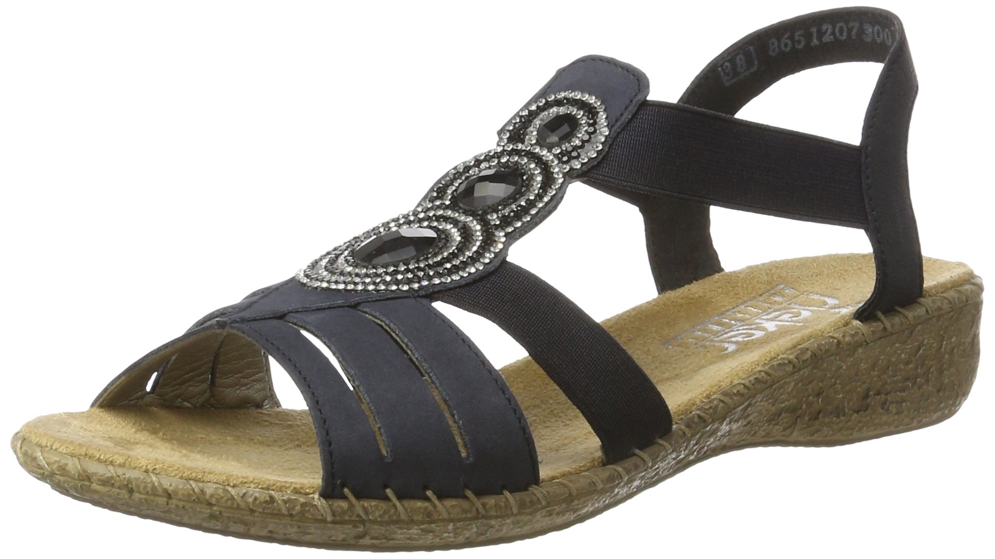 Rieker Women's Comfortable Closed Toe Sandals - Breathable Summer Walking Shoes for Casual Outings & Travel