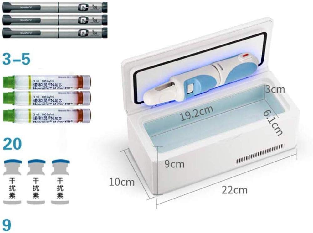 Portable Insulin Cooler Box - Mini Medical Refrigerator for Insulin Pens & Diabetic Supplies with UV Protection | Travel, Home & Emergency Diabetes Care Solution