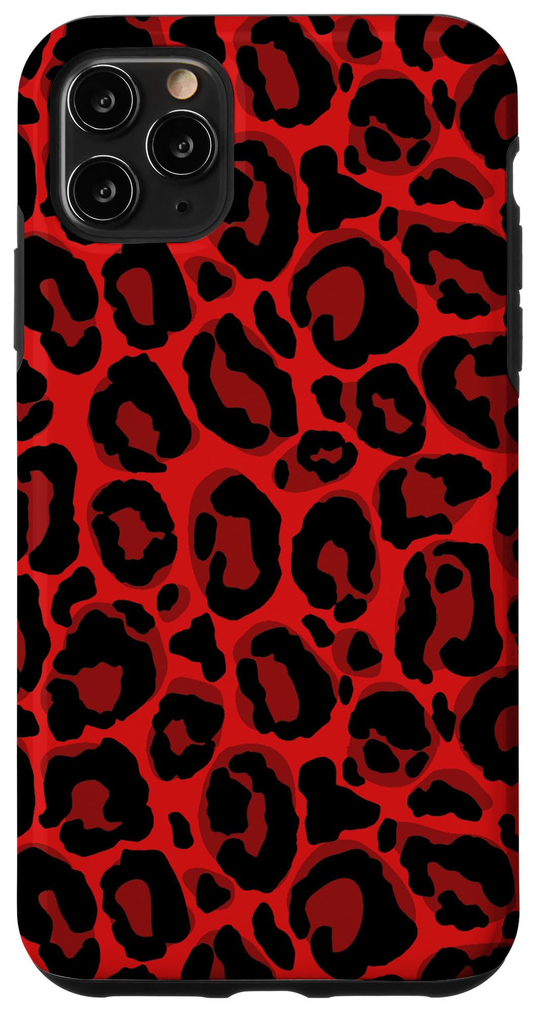 iPhone 11 Pro Max Case - Red Leopard Cheetah Print Premium Protective Cover for Women | Slim Fit, Shockproof & Scratch Resistant | Perfect for Daily Use, Travel & Fashion Accessory