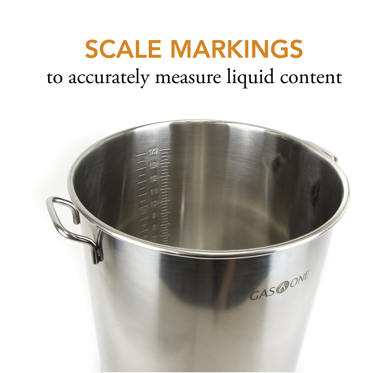 GasOne 16 Gallon Stainless Steel Home Brew Kettle Pot with Tri-Ply Bottom - Pre-Drilled 4-Piece Set (64 Quart) Includes Stainless Steel Lid, Ball Valve, Thermometer & Spigot - Perfect for Beer Brewing, Wort Boiling & Homebrewing Supplies - Ideal for Home Brewers & Craft Beer Enthusiasts