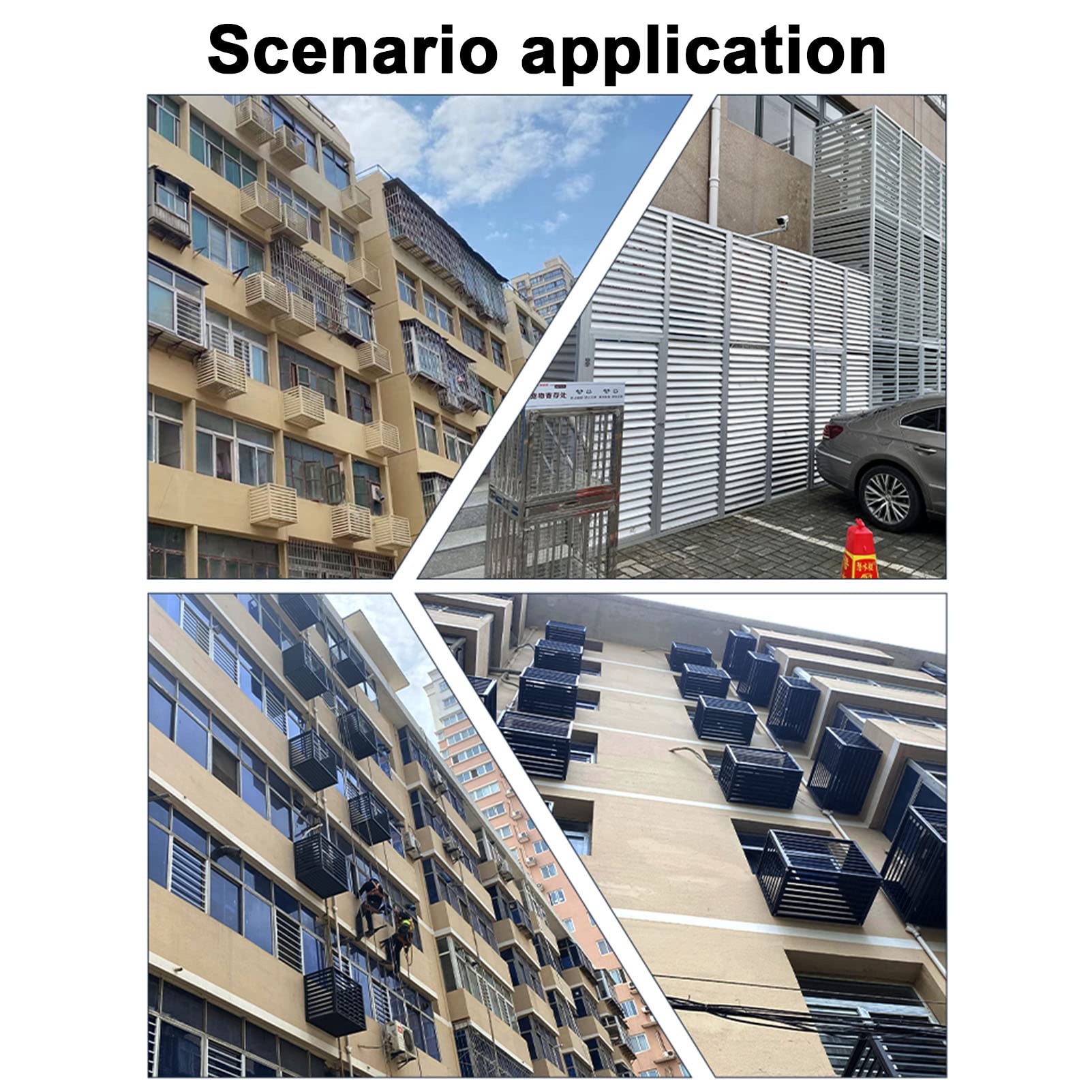 All-Weather Outdoor Air Conditioner Cover & Privacy Screen - Durable Aluminum AC Unit Enclosure for Anti-Theft Protection | Perfect for Pool Equipment, Trash Can Concealment & Garden Flower Stand | Patio, Backyard & Home Security Solution
