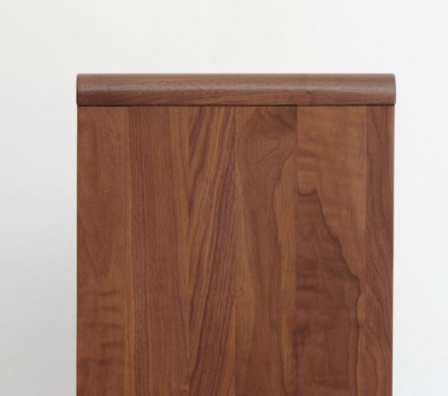 Solid Black Walnut Wood Side Cabinet - Rustic Nightstand, Entryway Storage, or Bathroom Organizer - Handcrafted for Home & Office Decor