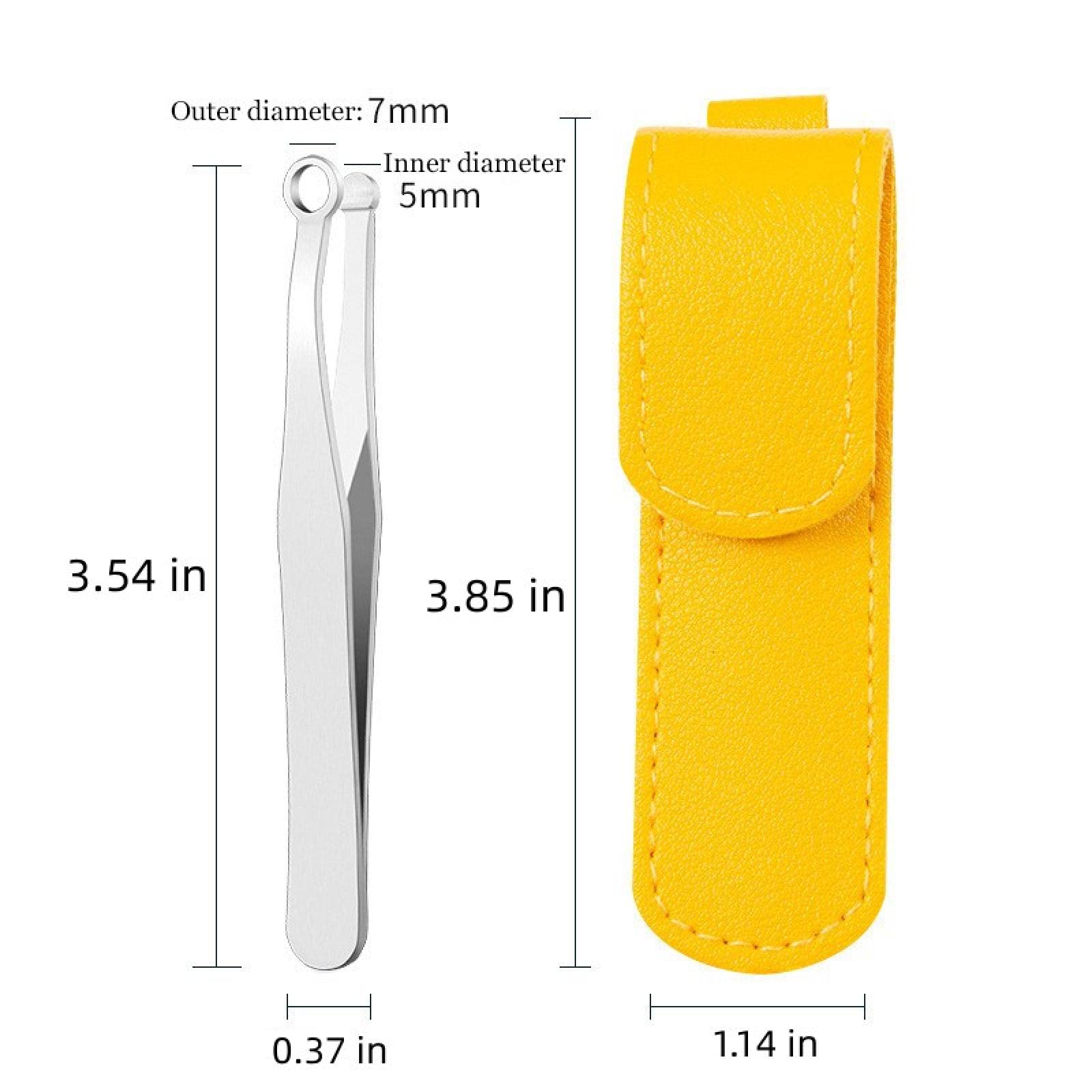 AKAZI Men's Stainless Steel Nose & Facial Hair Trimmer - Yellow | Precision Nose Hair, Beard & Hand Hair Trimmer | Perfect for Grooming, Travel & Personal Care