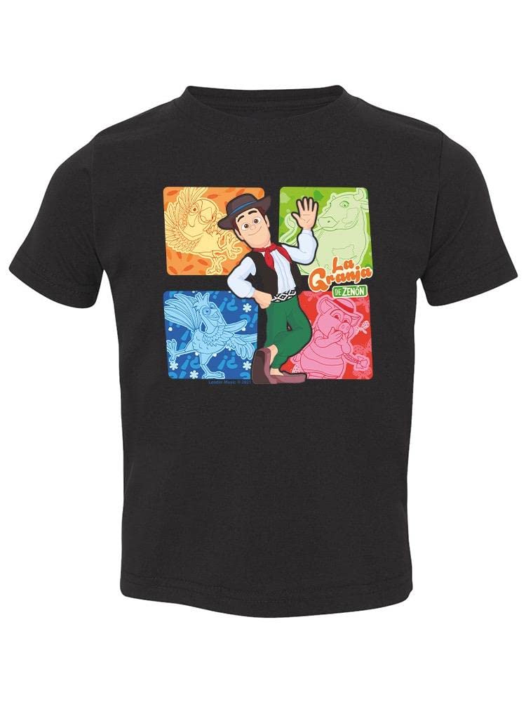 Zenon And Friends Greeting T-Shirt for Toddlers - Cute Kids Graphic Tee - Perfect for Playdates, Birthdays & Family Photos
