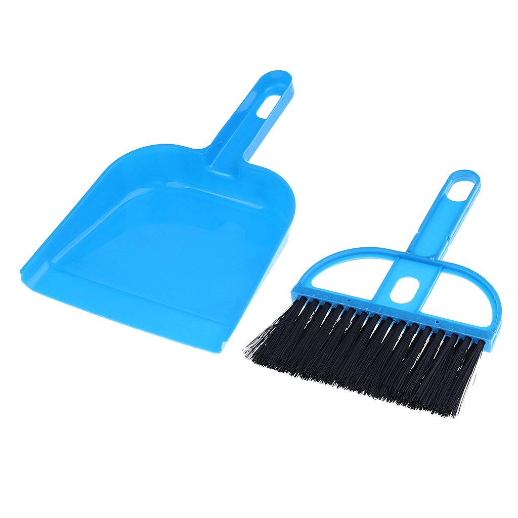 Mini Desktop Sweep Brush & Dustpan Set - Compact Cleaning Tools for Office & Home