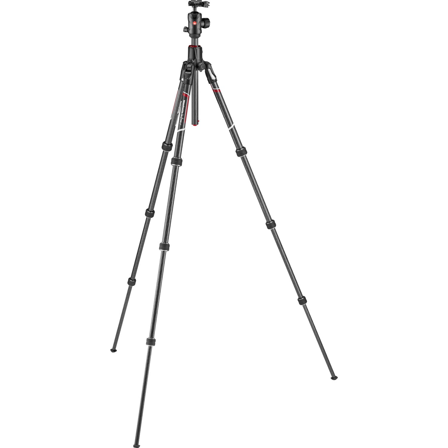 Manfrotto Befree GT XPRO Carbon Fiber Travel Tripod with 496 Center Ball Head - Lightweight Professional Camera Tripod for Travel Photography, Vlogging & Outdoor Shooting