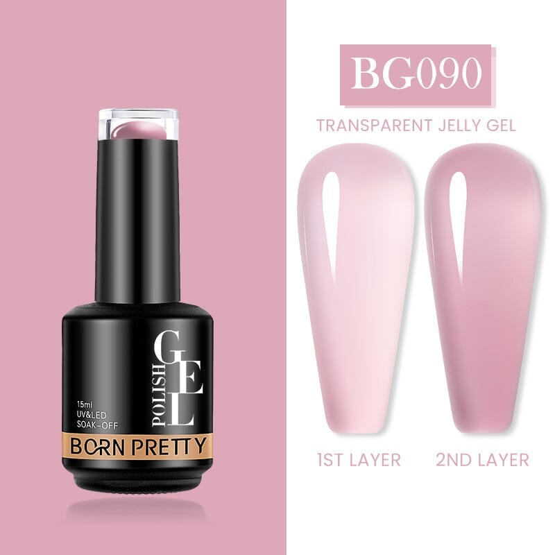 Nude Jelly Gel 15ml - Natural-Looking Nail Polish for Everyday Wear | Perfect for Manicures, Pedicures & Salon Use