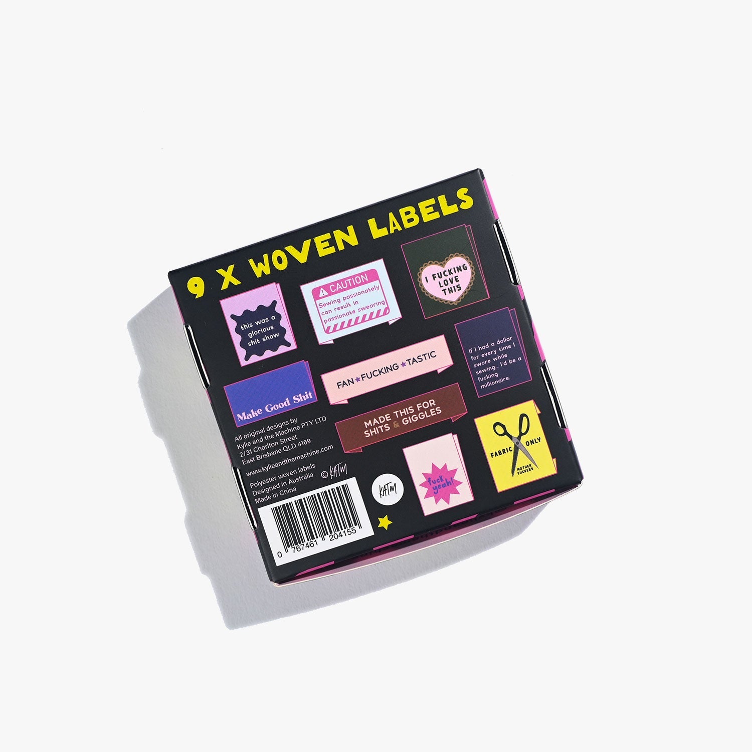 Kylie and the Machine 9 Sew-In Labels - The Sweary Sewist #4 Box Set Collection for DIY Sewing Projects & Crafting Gifts