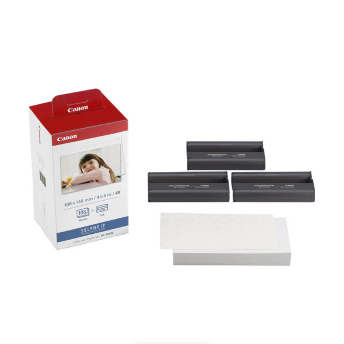 Canon KP-108IN Color Ink & Paper Set for SELPHY CP1300, CP1200, CP910 Printers - High-Quality Photo Printing for Home, Travel & Events