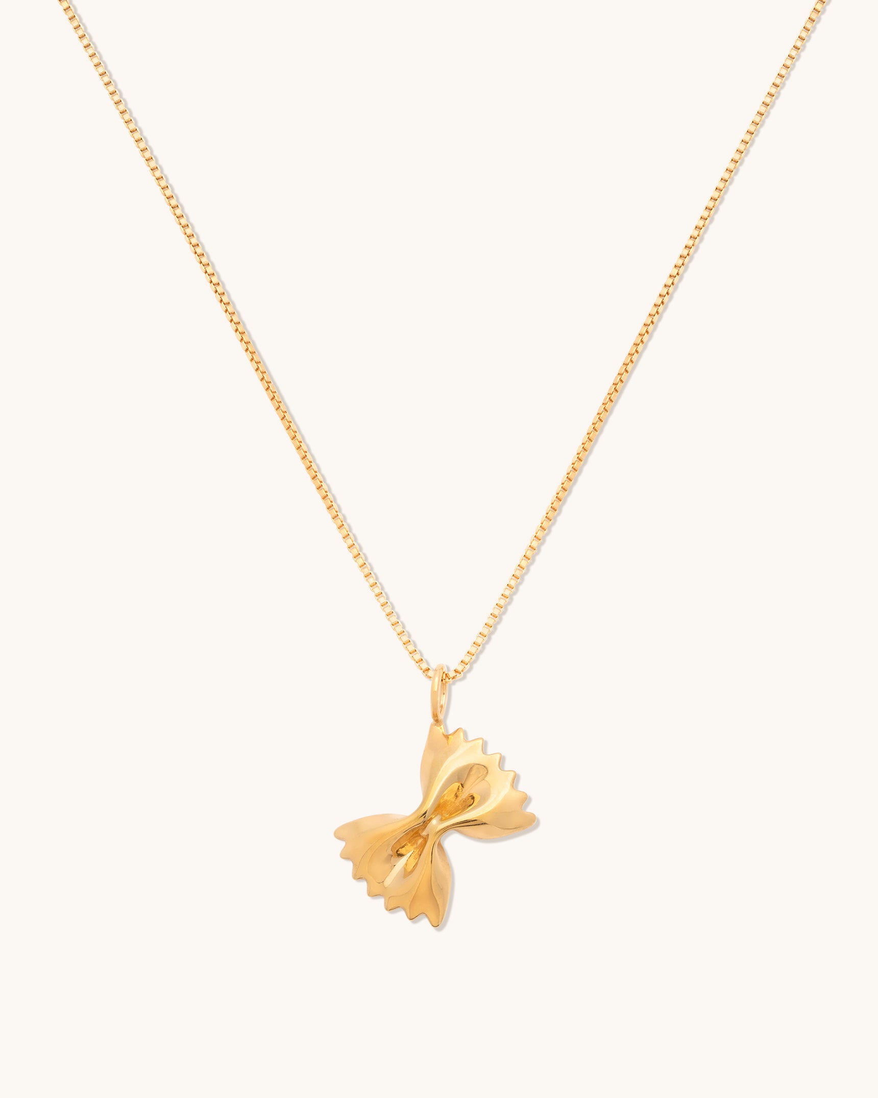 Elegant Farfalle Bow Necklace for Women - Dainty Gold/Silver Butterfly Pendant Jewelry - Perfect for Parties, Weddings & Everyday Wear