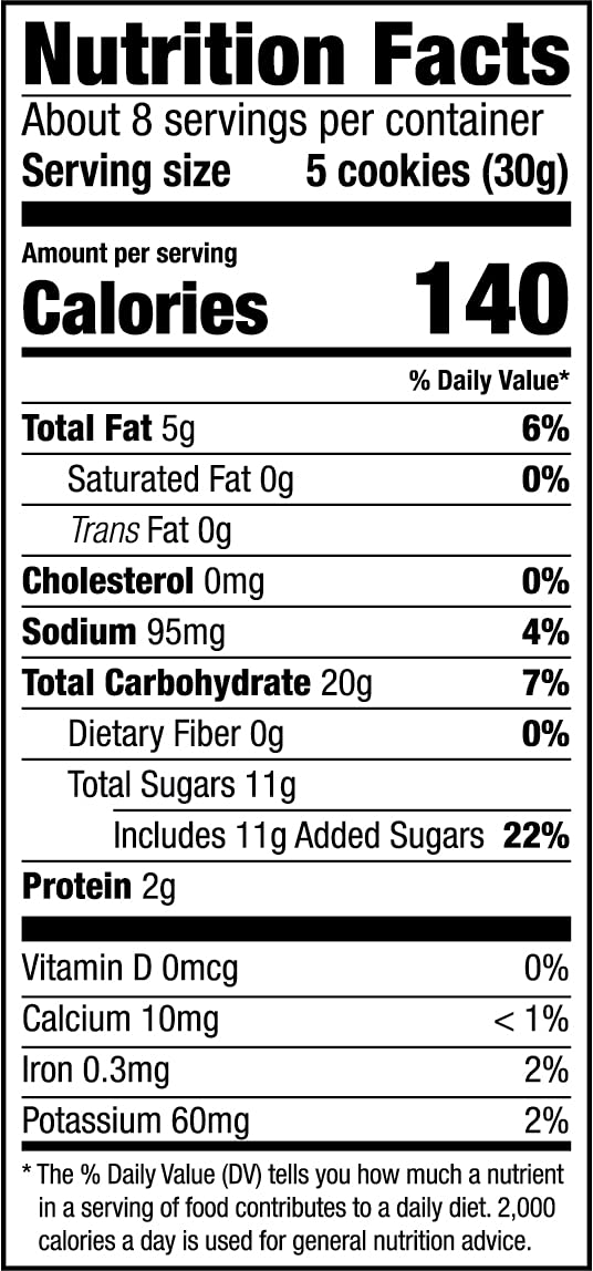 Mi-Del Ginger Snap Cookies - Non-GMO, Gluten Free, 0g Trans Fat, Vegan Snacks (Pack of 1) | Perfect for Holiday Gifts, Tea Time & Healthy Desserts