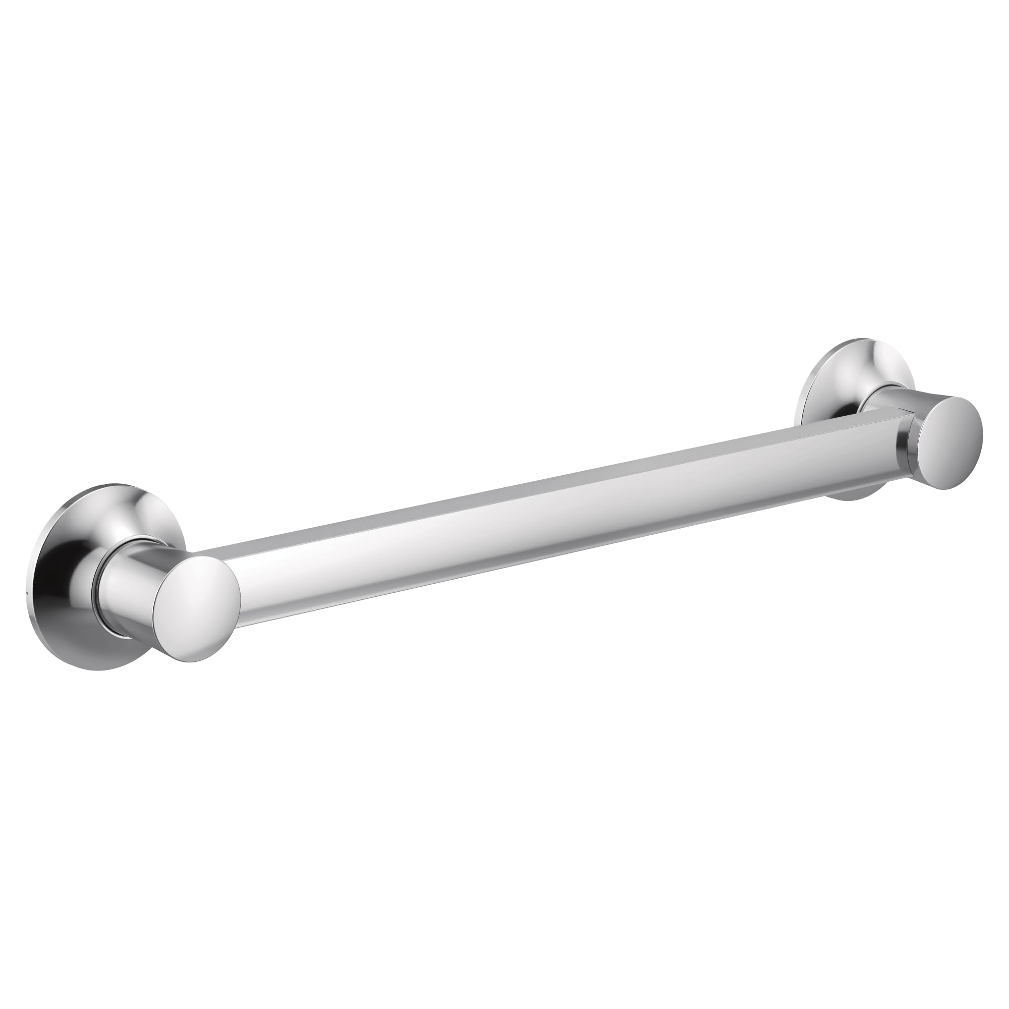 Moen YG0318CH 18-Inch Stainless Steel Bathroom Grab Bar - Chrome Finish for Shower, Bathtub & Toilet Safety - ADA Compliant Non-Slip Handrail for Elderly & Disabled