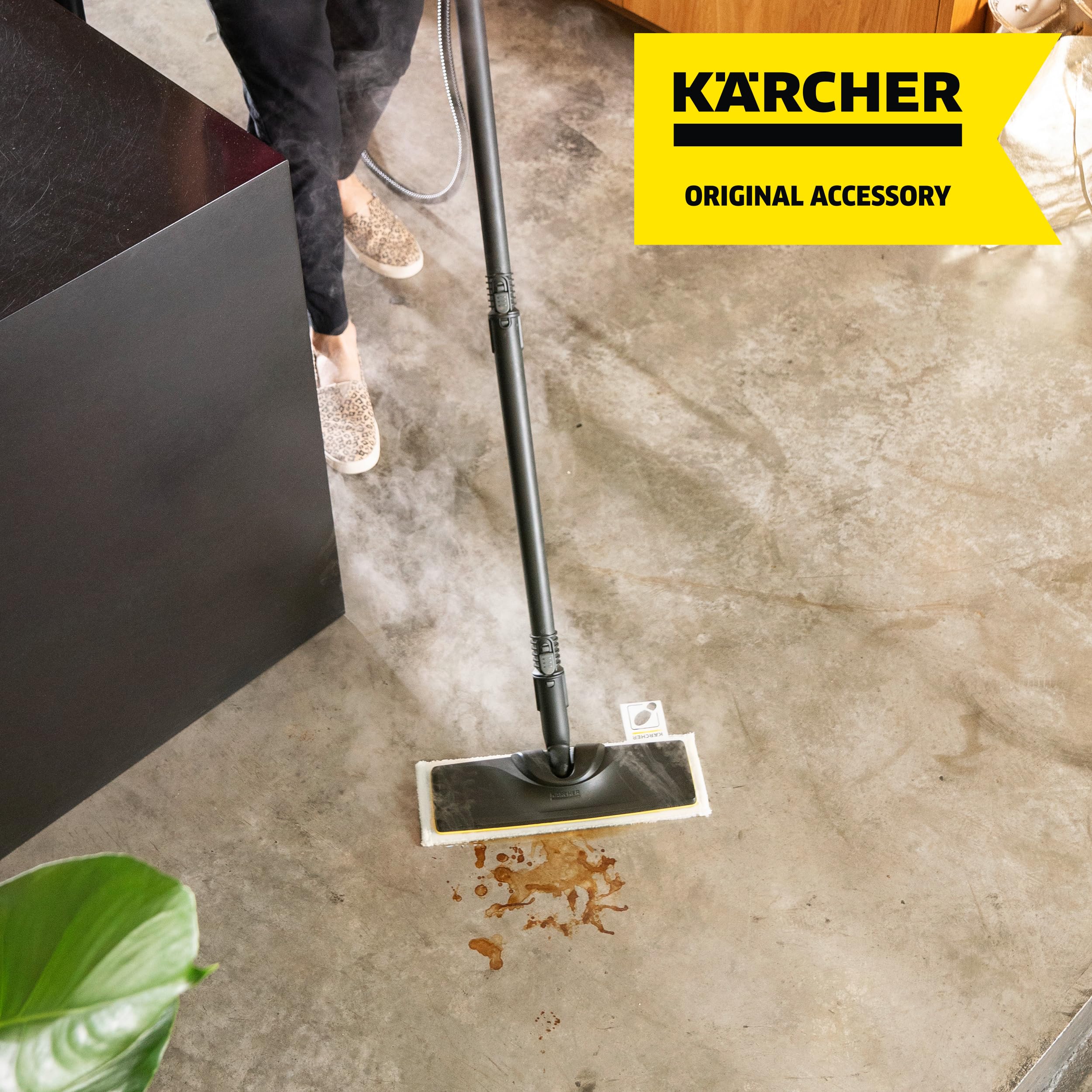 Kärcher SC3 Steam Cleaner Floor Pads - 2 Pack Microfiber Pads for Karcher Steam Mops & Power Steamers - Perfect for Hardwood, Tile & Laminate Floors - Deep Cleaning & Sanitizing