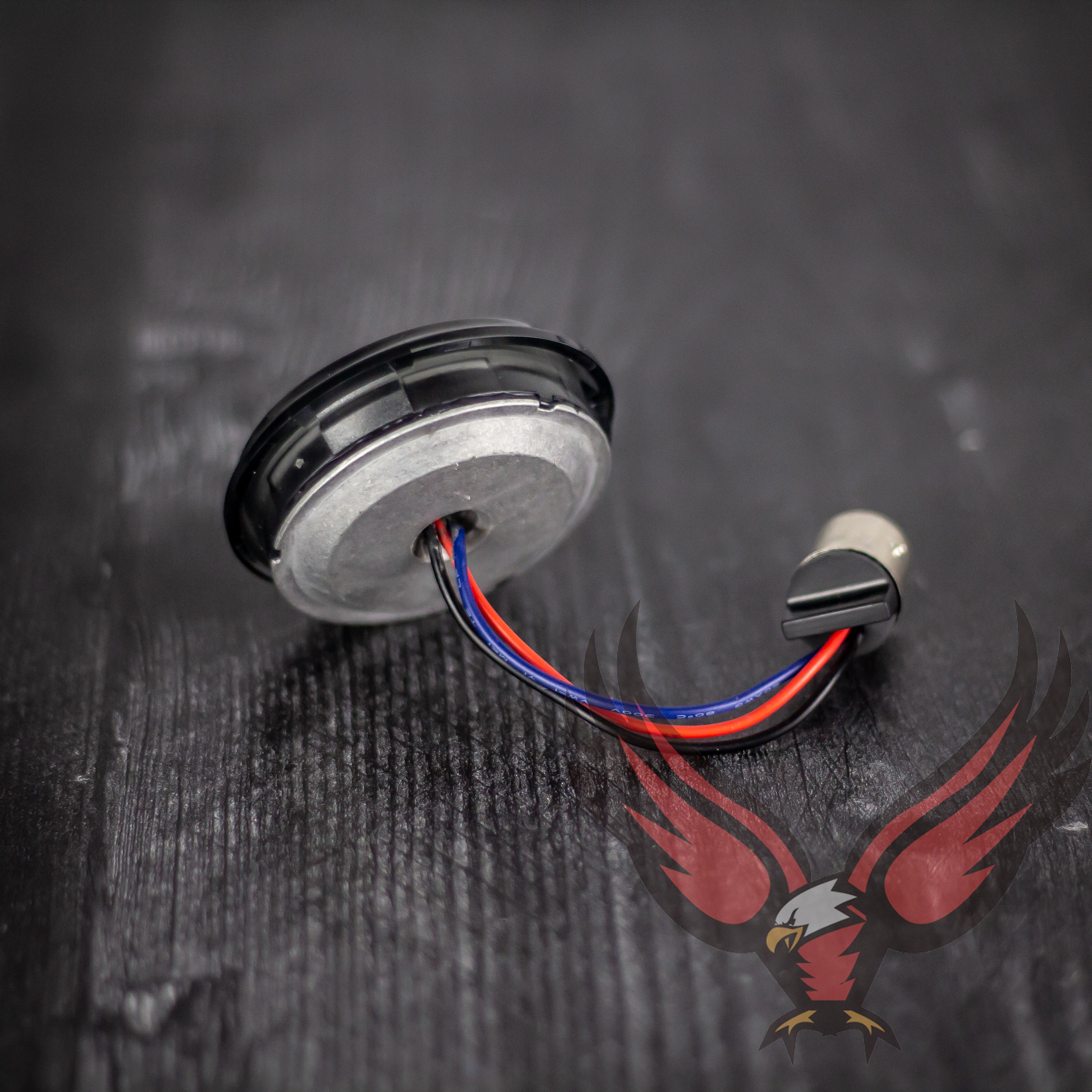 Eagle Lights HALOS 2 LED Turn Signals for Harley Davidson Motorcycles - Front (1157) & Rear (1156) - Bright LED Bulbs for Enhanced Visibility and Safety on Night Rides