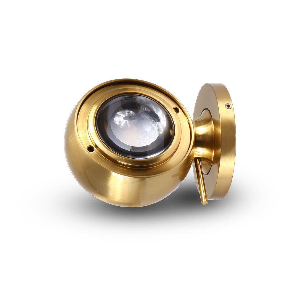 VONN Orbit VMWA004201A008AB LED Adjustable Wall Sconce Light Fixture - Antique Brass Finish - Perfect for Bedroom, Hallway & Outdoor Porch Lighting