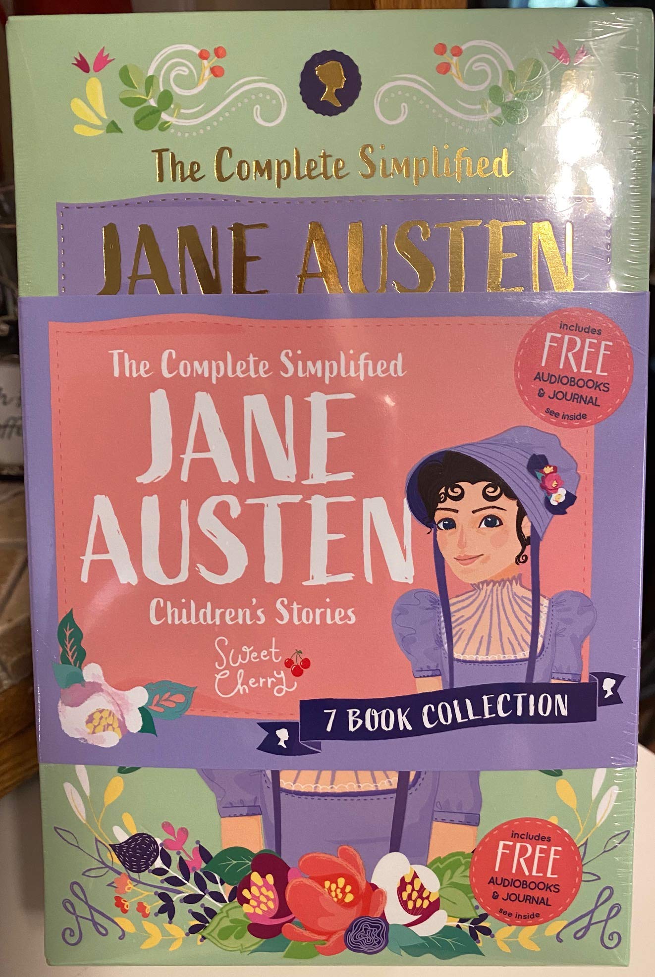 Jane Austen Complete 7-Book Collection with Audiobooks & Journal - Classic Literature Set for Book Lovers, Reading Enthusiasts, and Austen Fans - Perfect for Home Library, Book Club Discussions, and Relaxing Evenings