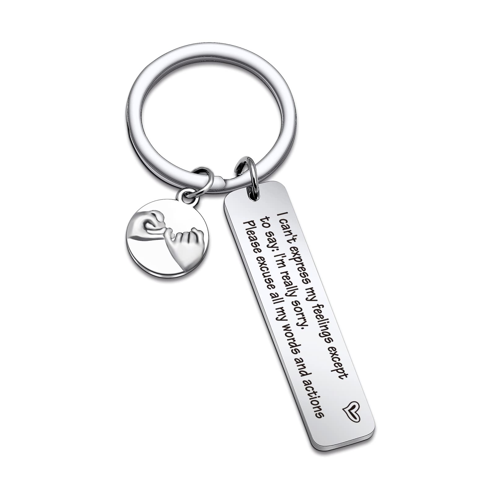 TzrNhm Blossom Apology Keychain - Best Friend Gift, I'm Sorry Present for Boyfriend or Girlfriend - Cute Jewelry for Forgiveness | Perfect for Anniversaries, Valentine's Day & Making Up