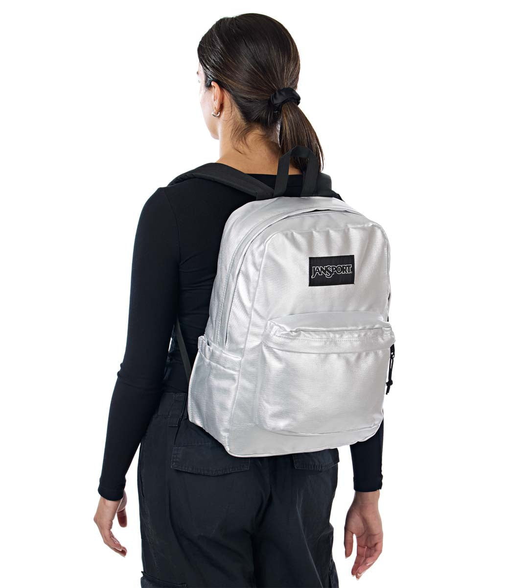 JanSport SuperBreak Plus FX Backpack - Lightweight Laptop Backpack for School & Travel, Surreal Shine Design - Perfect for College Students, Work Commute & Outdoor Adventures
