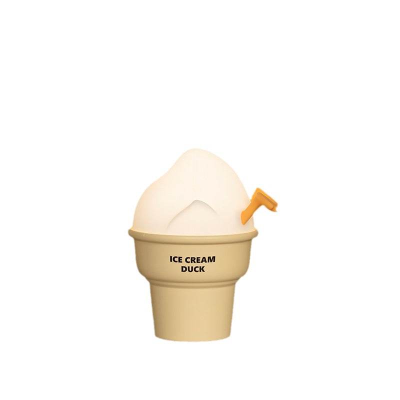LED Ice Cream Duck Night Light - Cute & Soft Glow for Kids' Bedroom, Nursery, or Party Decor