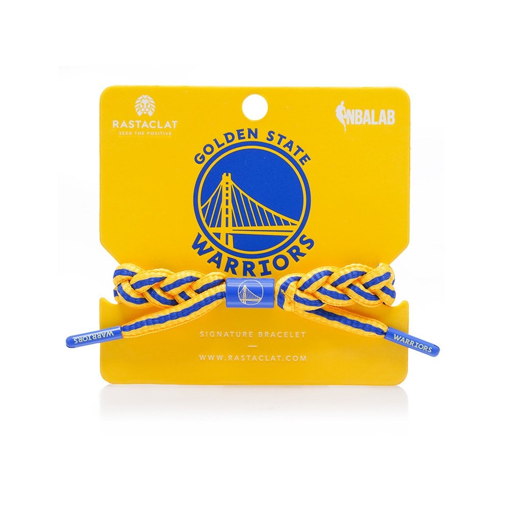 Rastaclat Golden State Warriors Bracelet for Men & Women - Adjustable M/L Size - Stylish NBA Fan Gear for Game Day & Casual Wear