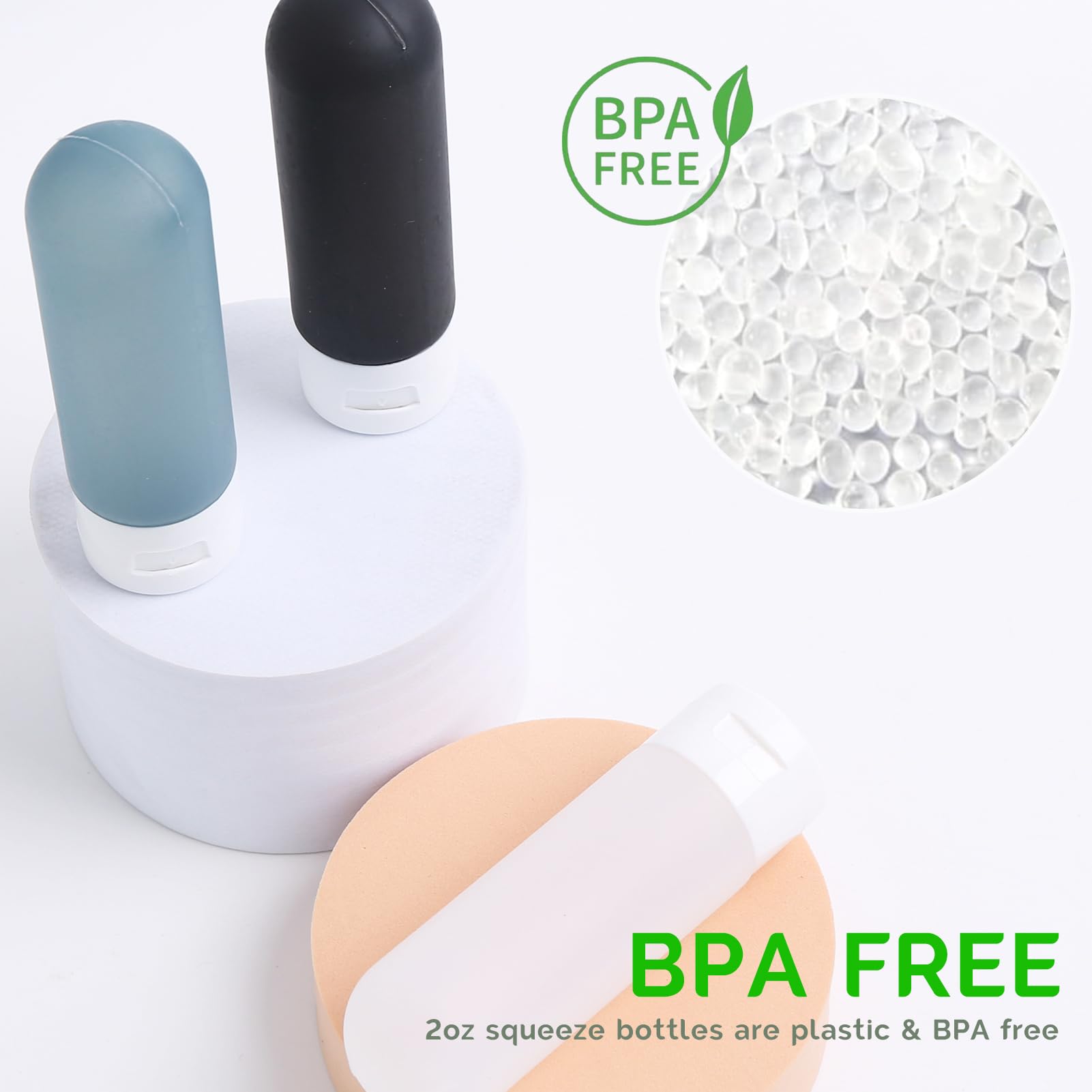 20 Pack TSA Approved Leak Proof Travel Bottles Set - Portable Refillable Toiletry Containers for Shampoo, Conditioner & Lotion (Dark Color) | Perfect for Air Travel, Gym, Camping & Vacation Essentials