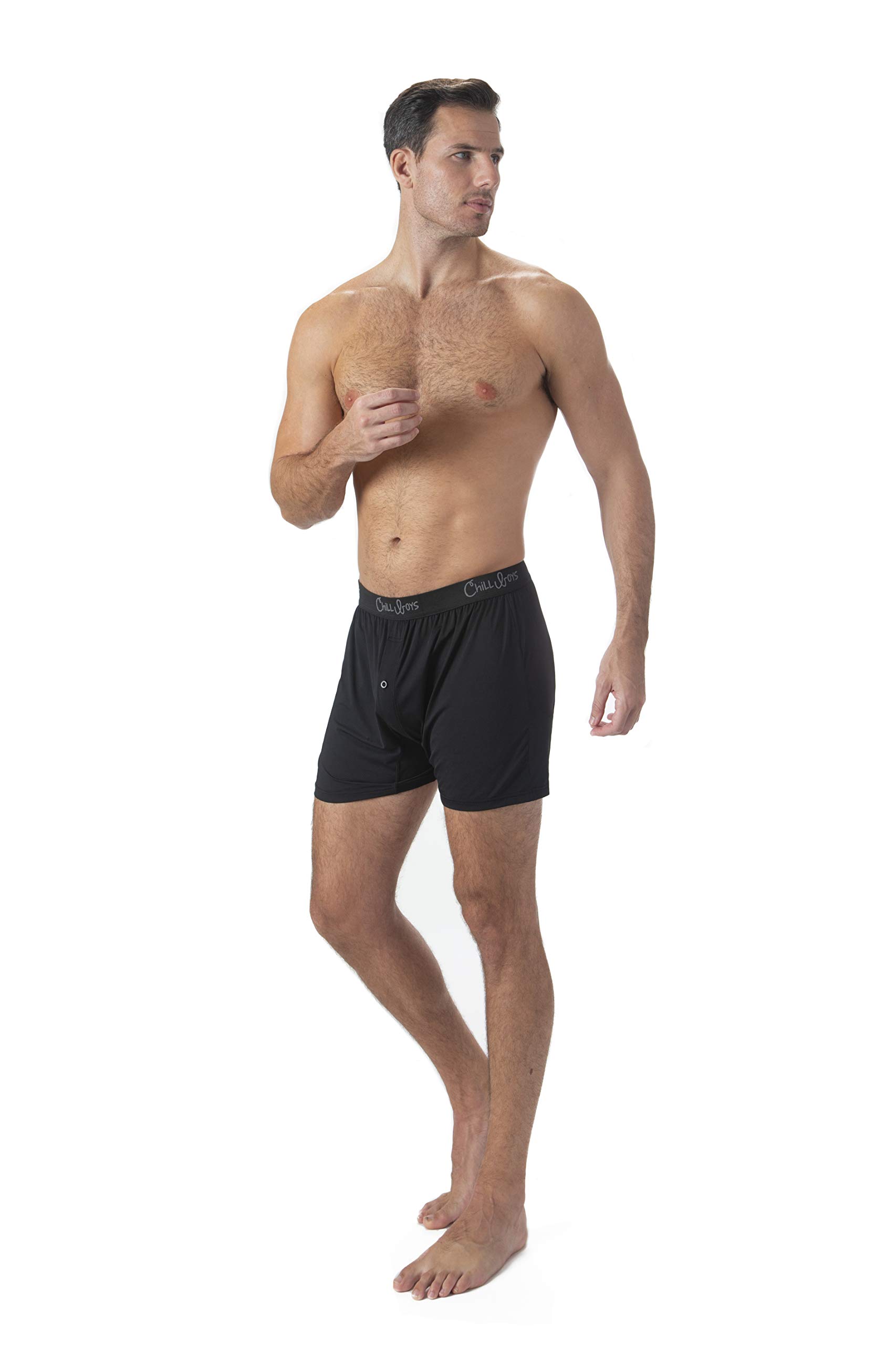 Chill Boys Performance Boxer Briefs 3-Pack - Moisture Wicking Men's Underwear for Active Lifestyle | Comfortable Cooling Boxer Shorts for Workout, Sports & Everyday Wear