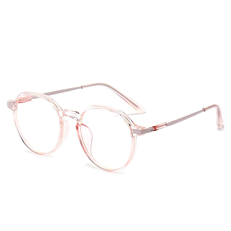 Women's Comfortable Transparent Round Frame Anti Blue Light Reading Glasses - Stylish & Protective for Work, Study & Screen Time