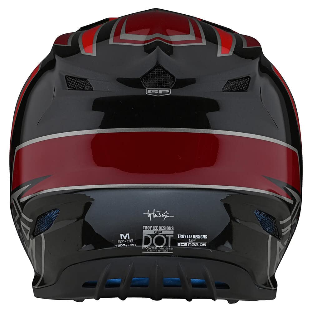Troy Lee Designs GP Anarchy Adult Offroad Motocross Dirt Bike ATV Powersports Racing Full Face Helmet - Lightweight & Ventilated GP Helmet in RITN Red (Size 2X) | Perfect for Motocross, ATV Racing & Offroad Adventures