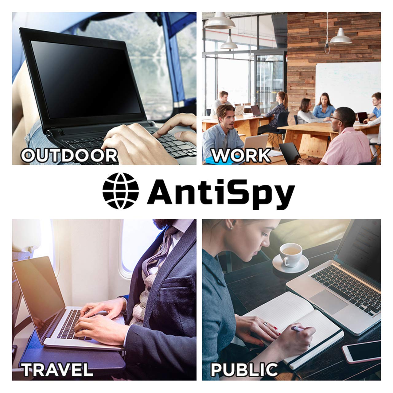 Anti-Spy Privacy Screen Protector for MacBook Pro 13 Inch (2020-2024) - Magnetic Webcam Cover & Anti-Glare Film - Compatible with Apple MacBook Pro 13